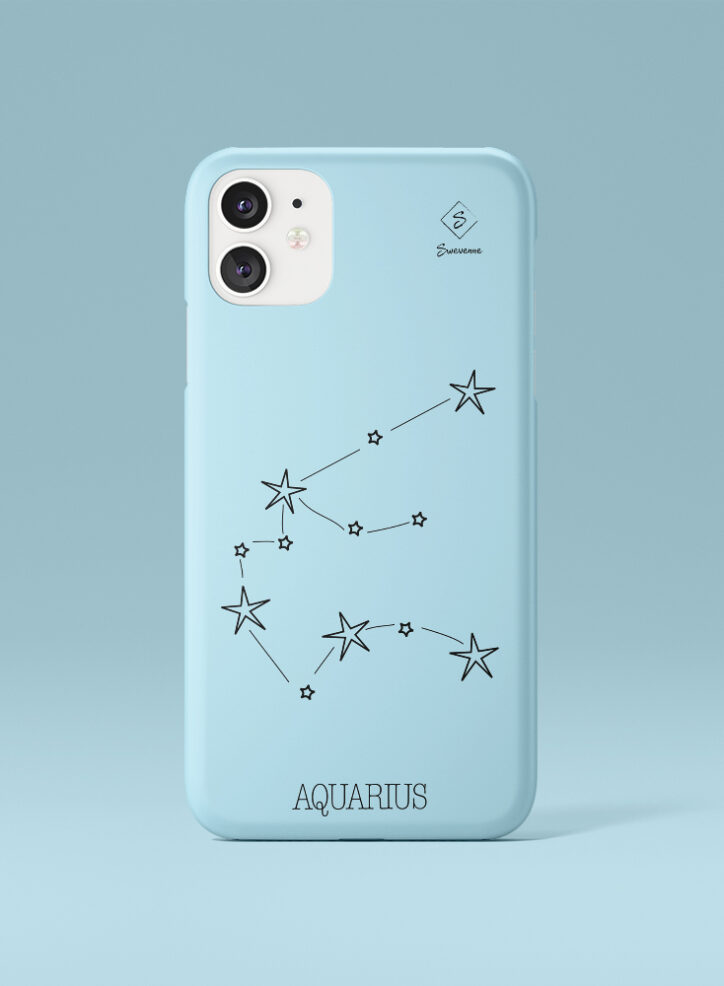 Aquarius Zodiac Sign Phone case front