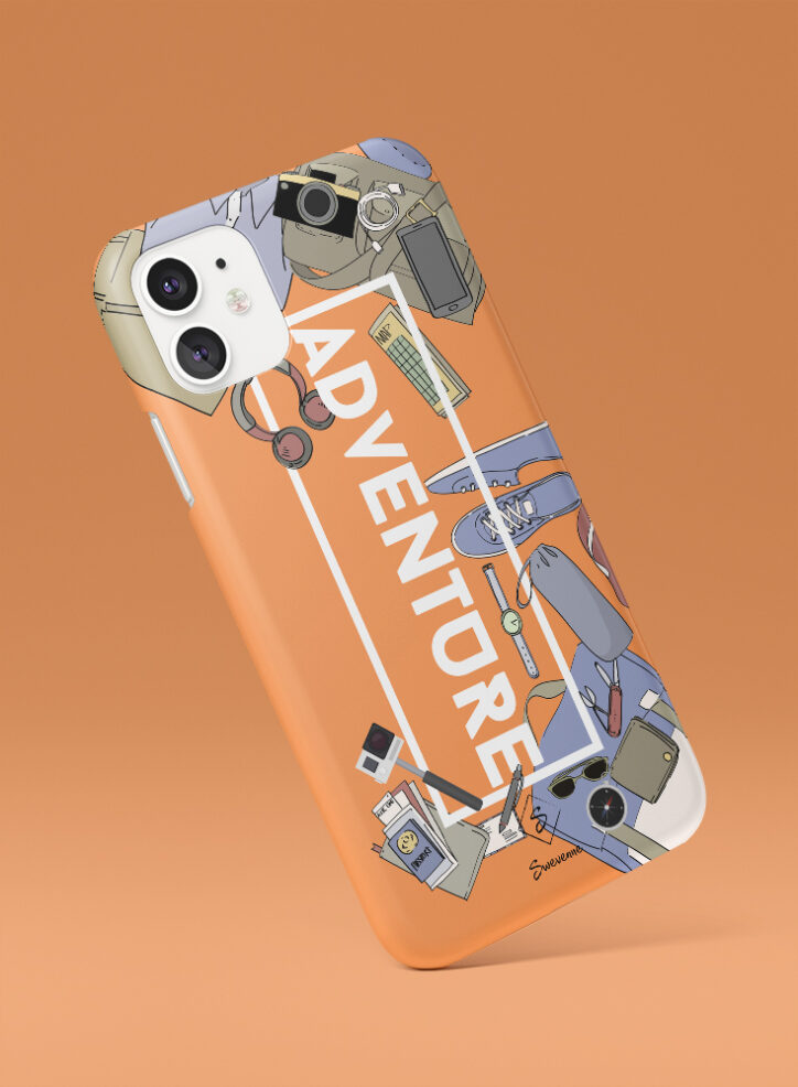 Orange Adventure Phone Case Side
