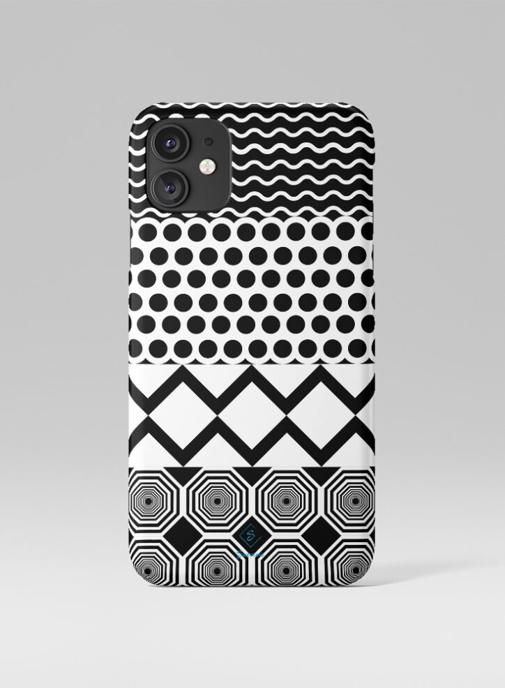 Aztec art type geometric shapes combines phone case front