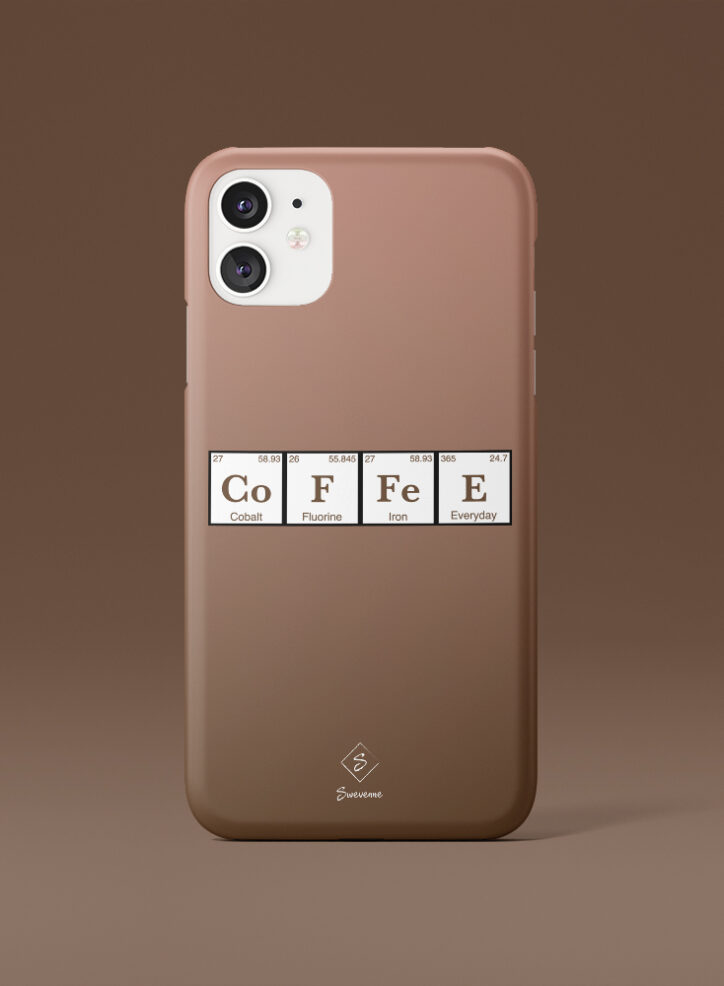 Coffee typography phone case front