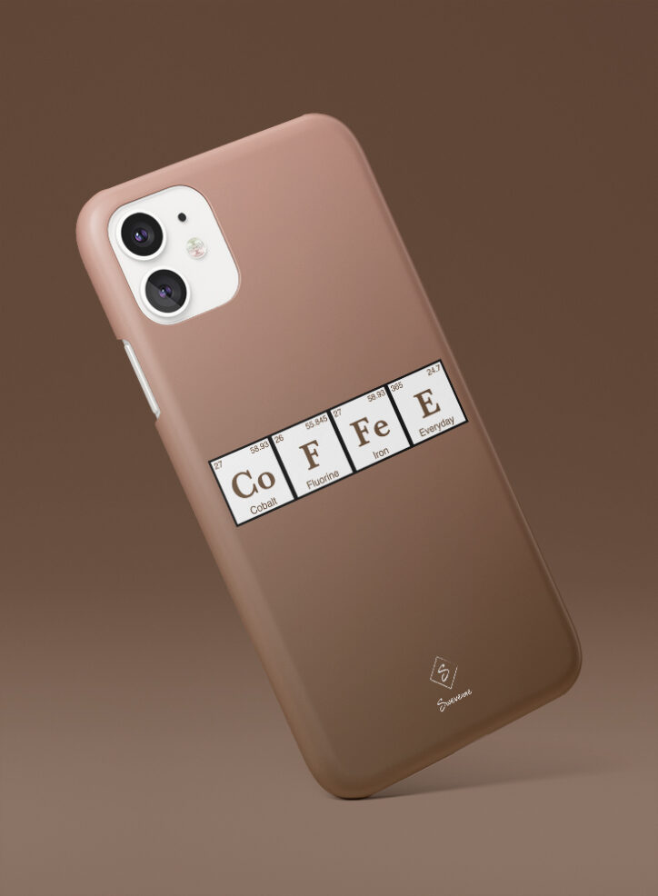 Coffee typography phone case side