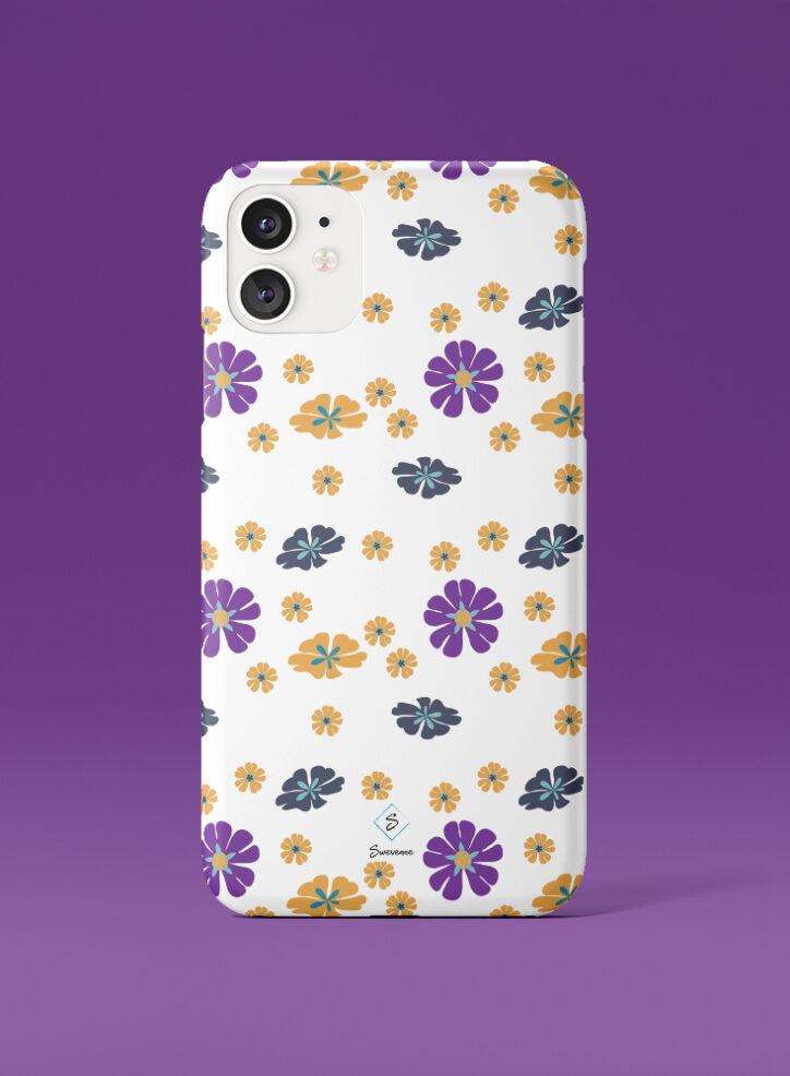 Colourful flowers floral pattern phone case front