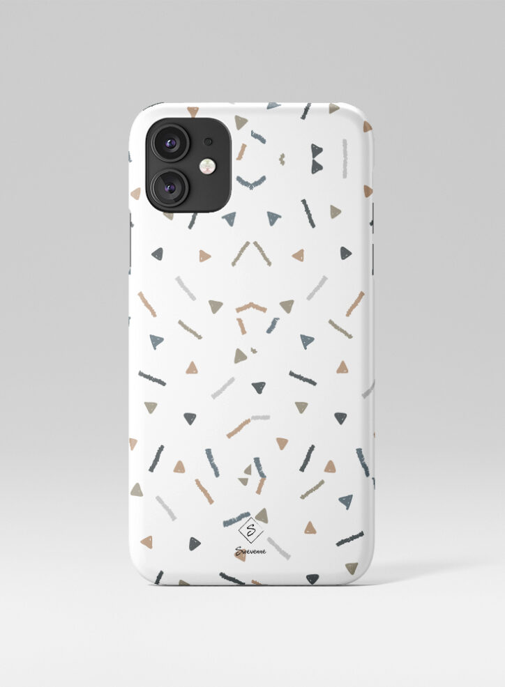 Random Crayon Strokes in white phone case front