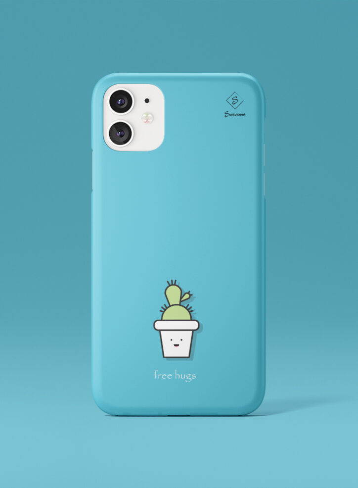 cactus illustration phone case front