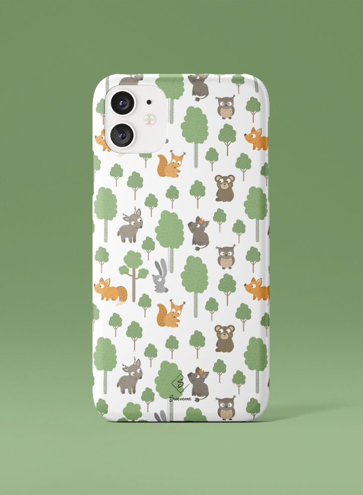 Harmony of animals in the jungle phone case front