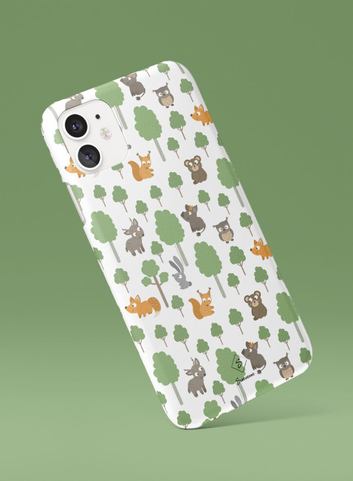Harmony of animals in the jungle phone case side