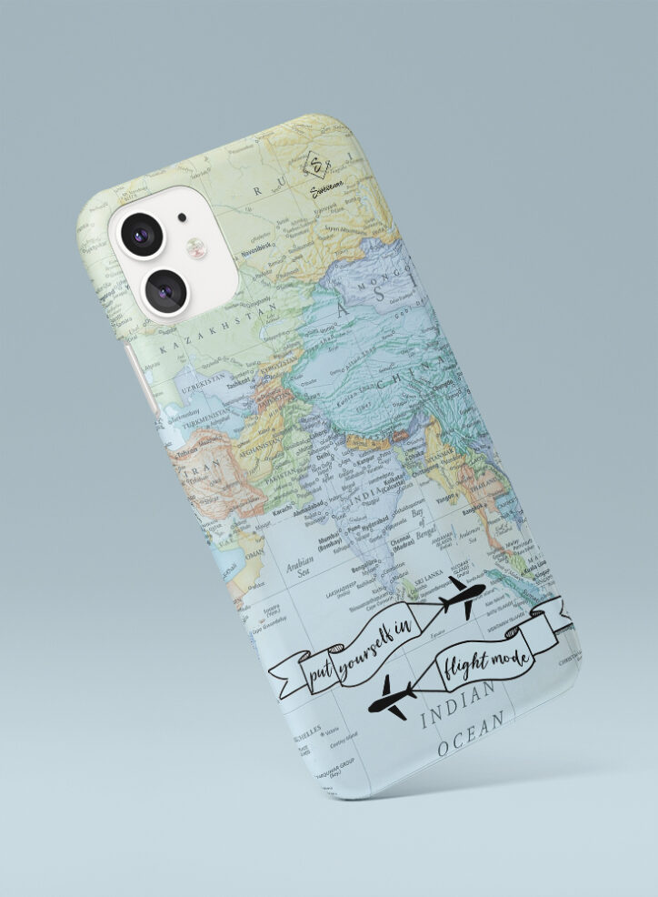 Airplanes Fly Across Put Yourself in Flight Mode Phone case Side