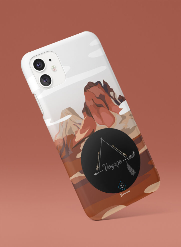 Brown Mountains Roam the Mountains Phone case Side