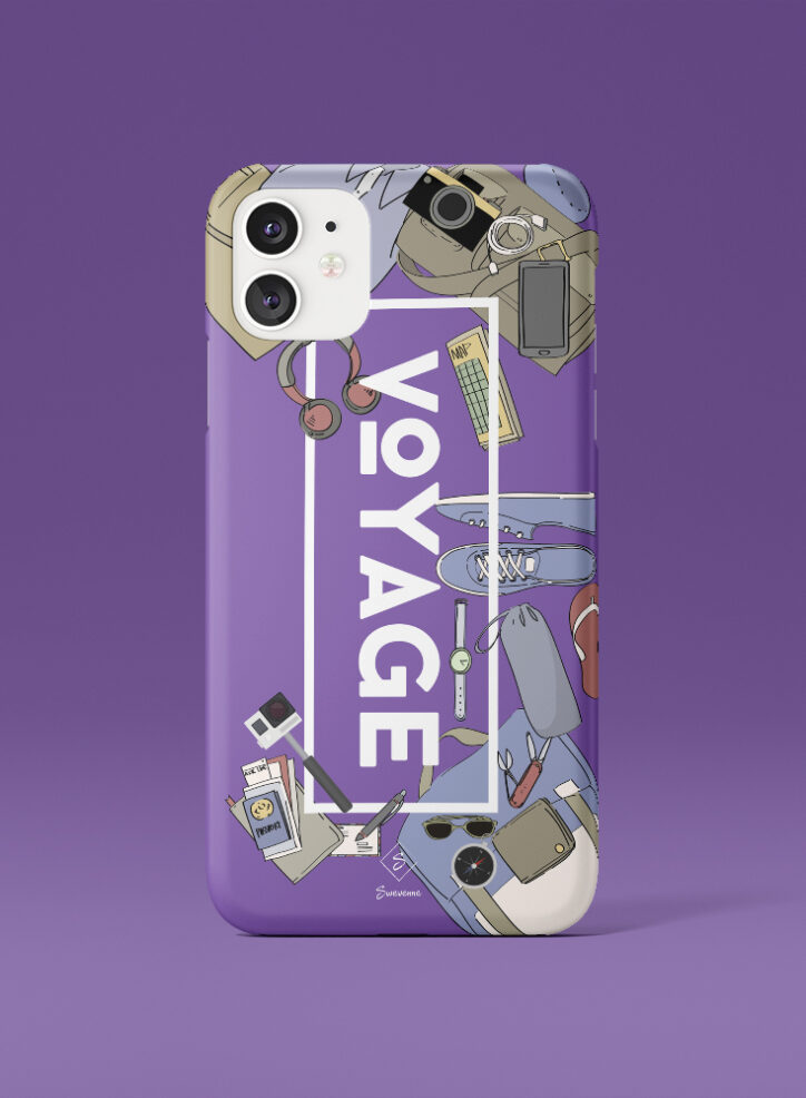 Lavender Shade Voyage Phone Case Front