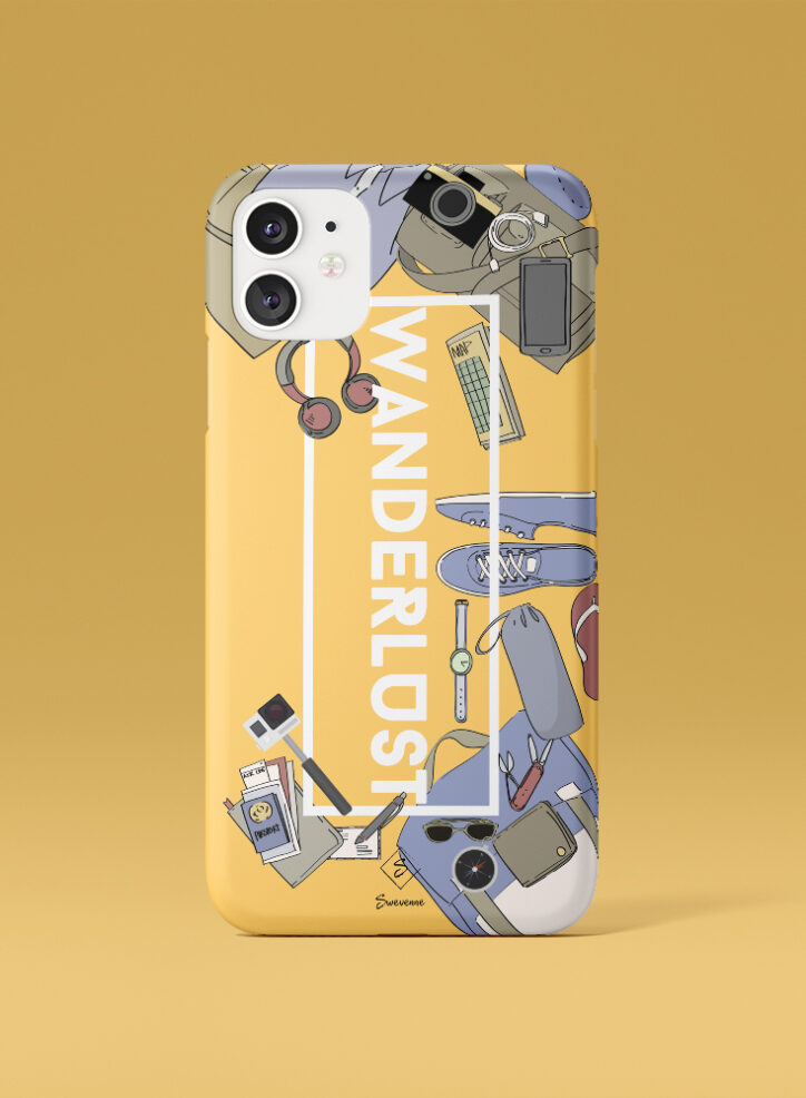 Yellow Shade Wanderlust Phone Case Front