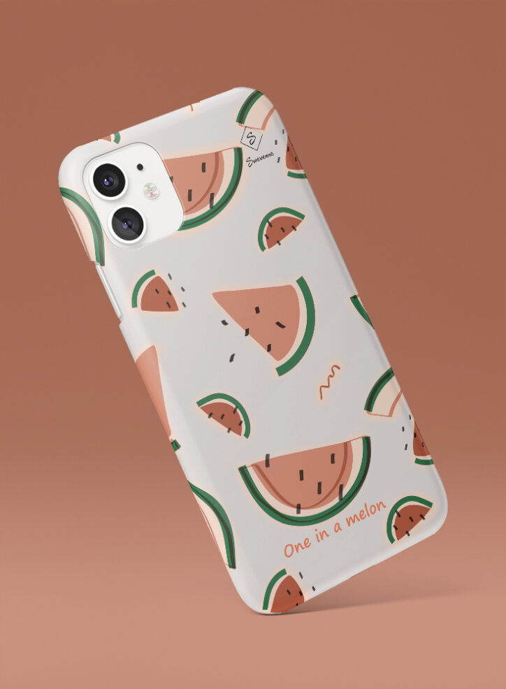 Watermelon fruit illustration phone case side