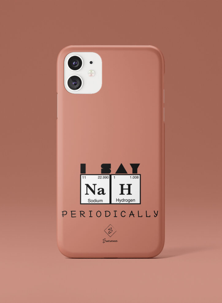Nah typography phone case front
