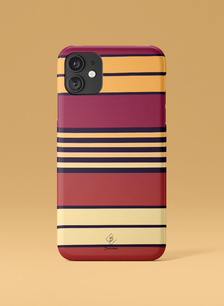 Bayadere Stripe Phone Case 1